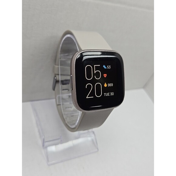 Fitbit Versa 2 Smartwatch Gray 40mm Alexa WR50M Always On Display W/ Charger - Picture 3 of 11